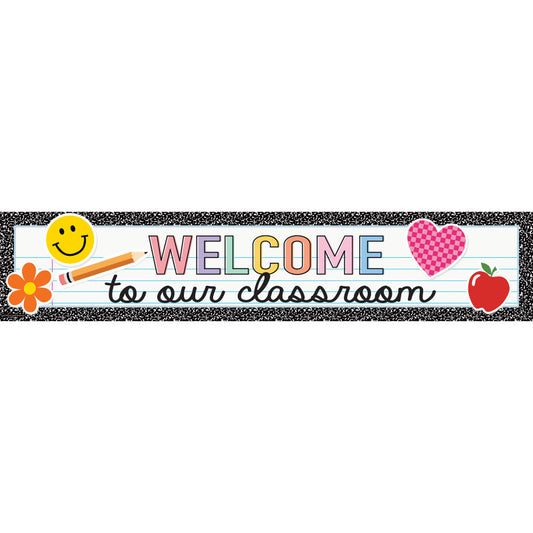 Cool For School Welcome Banner (Pack of 10)