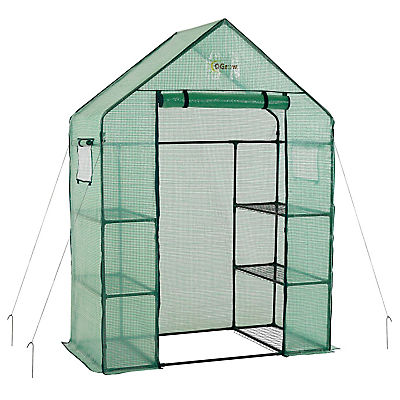 Ogrow Deluxe Walk-in 3-Tier 6-Shelf Portable Greenhouse