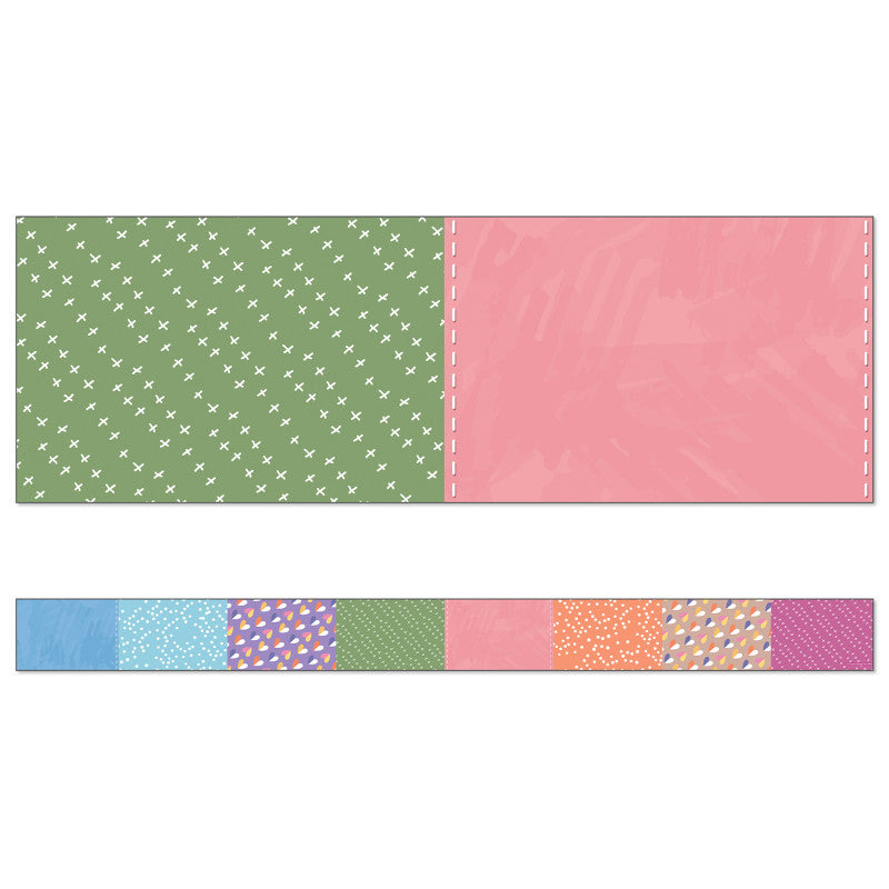 Crafty & Cool Patchwork Border (Pack of 10)