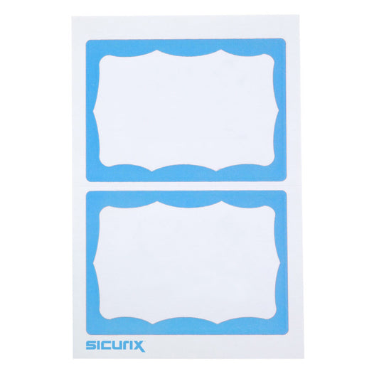 Adhesive Badge Blue Border 100/Pk (Pack of 10)