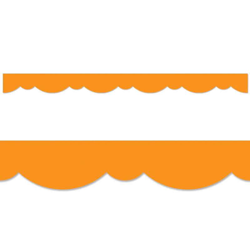 Orange Stylish Scallops Ez Border (Pack of 8)