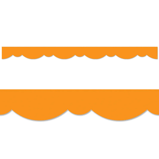 Orange Stylish Scallops Ez Border (Pack of 8)