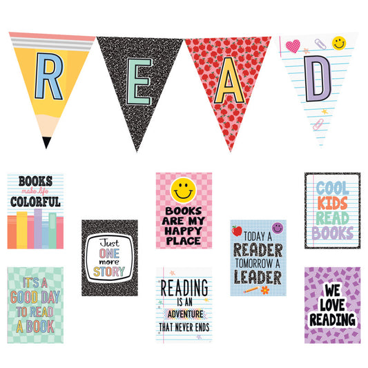 Cool For School Read Pennants Bbs (Pack of 3)