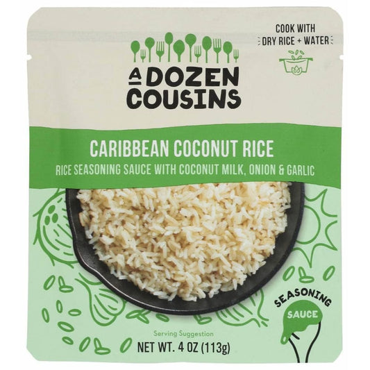 A DOZEN COUSINS Grocery > Cooking & Baking > Seasonings A DOZEN COUSINS: Caribbean Coconut Rice Seasoning Sauce, 4 oz