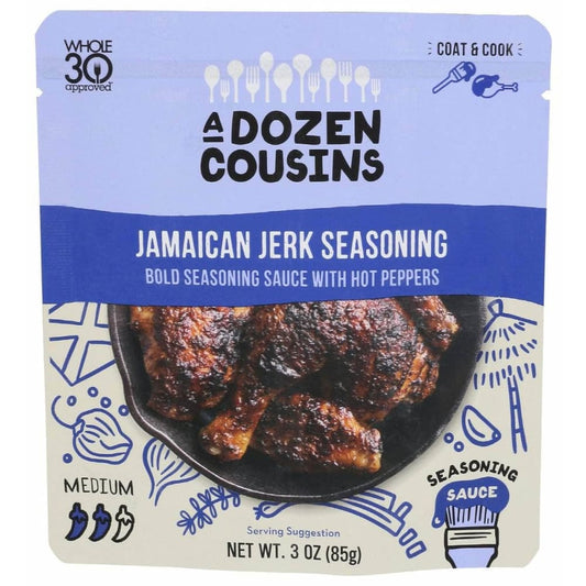 A DOZEN COUSINS Grocery > Cooking & Baking > Seasonings A DOZEN COUSINS: Jamaican Jerk Seasoning, 3 oz