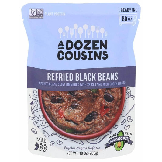 A DOZEN COUSINS Grocery > Meal Ingredients > Beans A DOZEN COUSINS Refried Black Beans, 10 oz