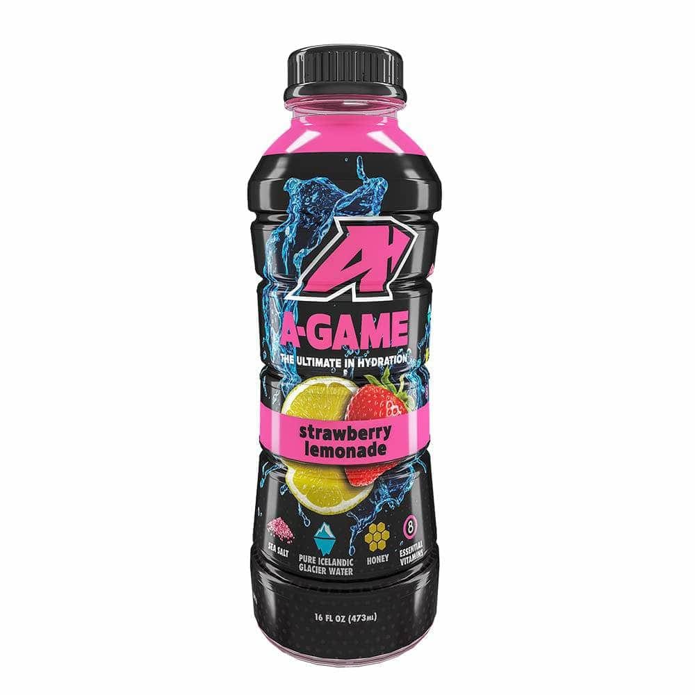 A-GAME Grocery > Beverages > Energy Drinks A-GAME: Bev Strawberry Lemonade, 16 fo