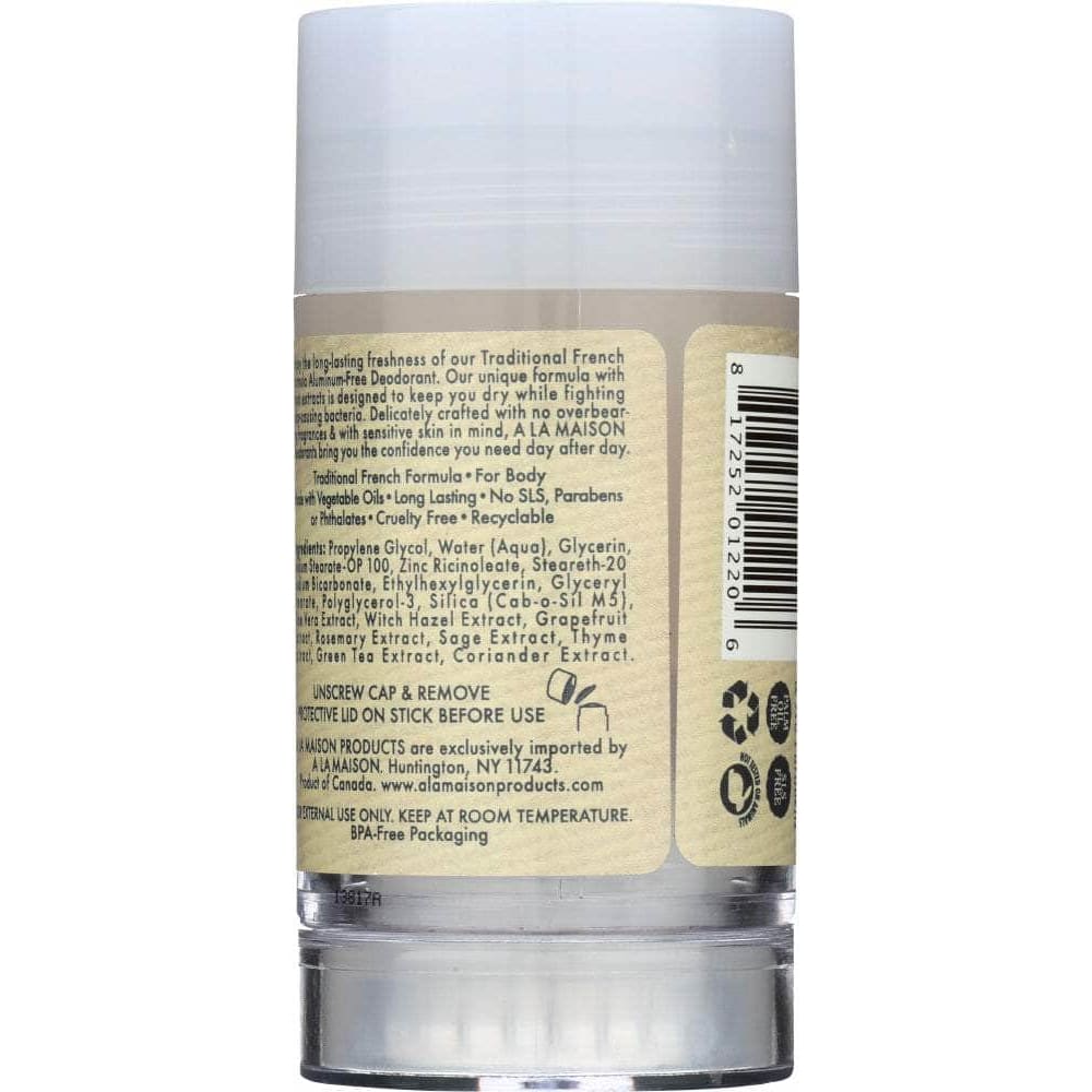 A LA MAISON DE PROVENCE A La Maison De Provence Deodorant Unscented 2.4 Oz