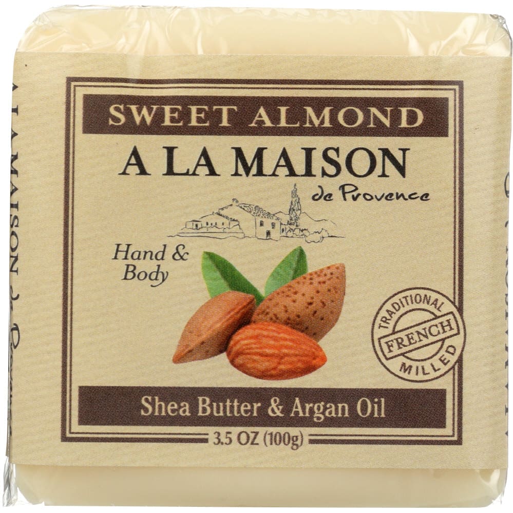 A LA MAISON DE PROVENCE: Sweet Almond Mini Soap Bar 3.5 oz (Pack of 6) - Beauty & Body Care > Soap and Bath Preparations > Soap Bar - A LA