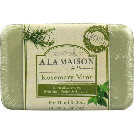 A LA MAISON DE PROVENCE A La Maison Rosemary Mint Bar Soap, 8.8 Oz