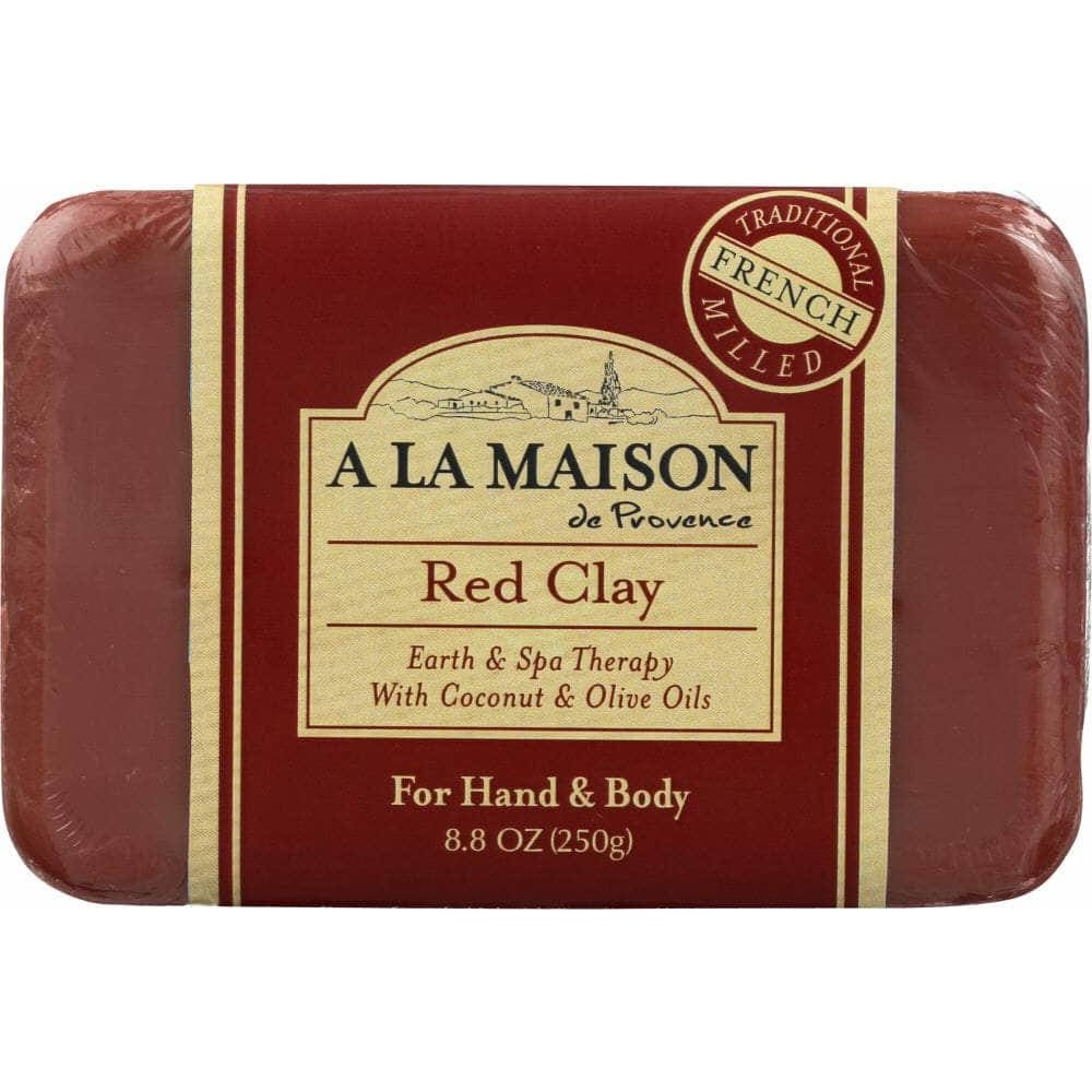 A LA MAISON DE PROVENCE A La Maison Soap Bar Earth Spa Red Clay, 8.8 Oz