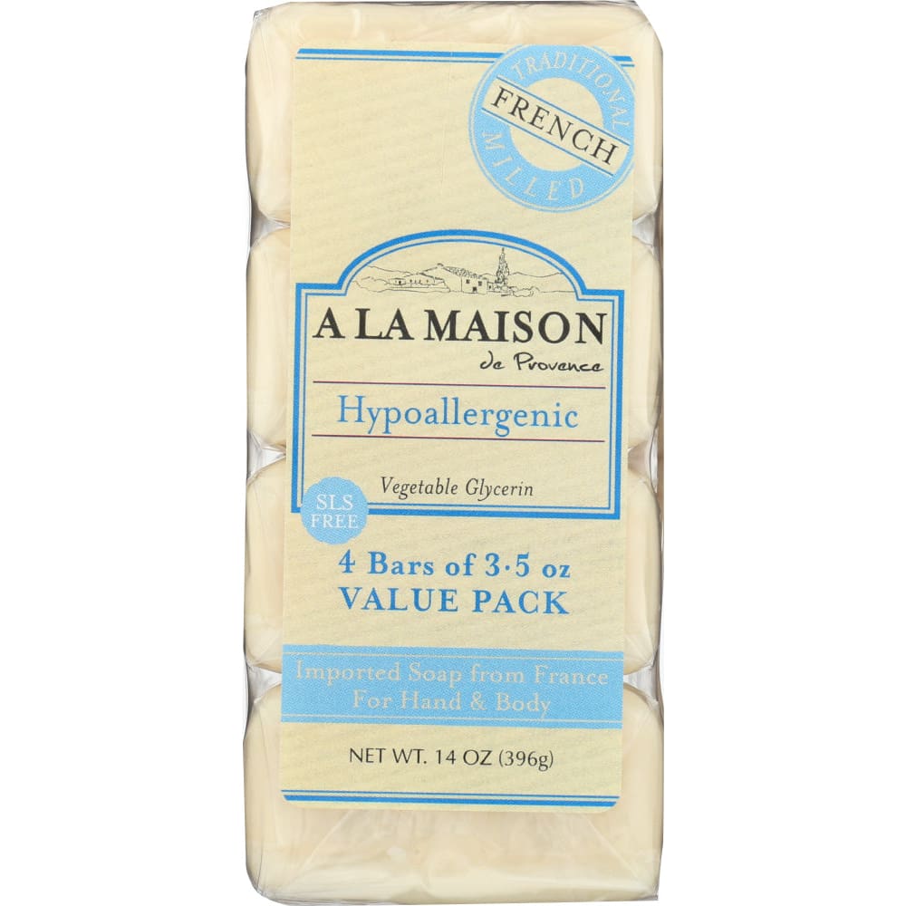 A LA MAISON: Unscented Soap Bar 4Pk 14 oz (Pack of 4) - A LA MAISON