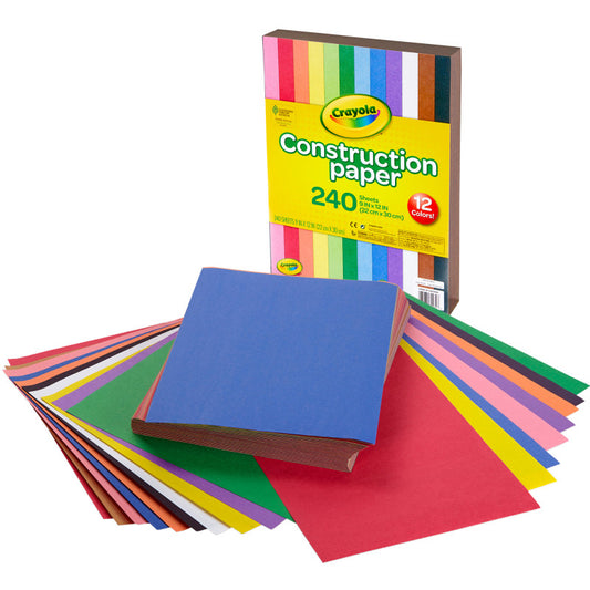 Crayola 240 Ct Construction Paper (Pack of 6)