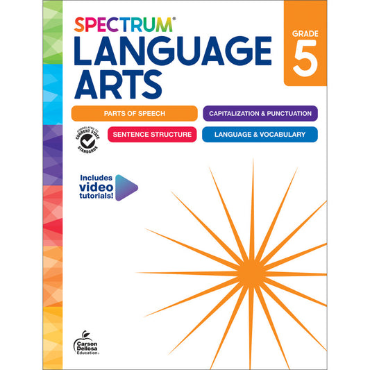 Spectrum Gr5 Language Arts Workbook (Pack of 3)