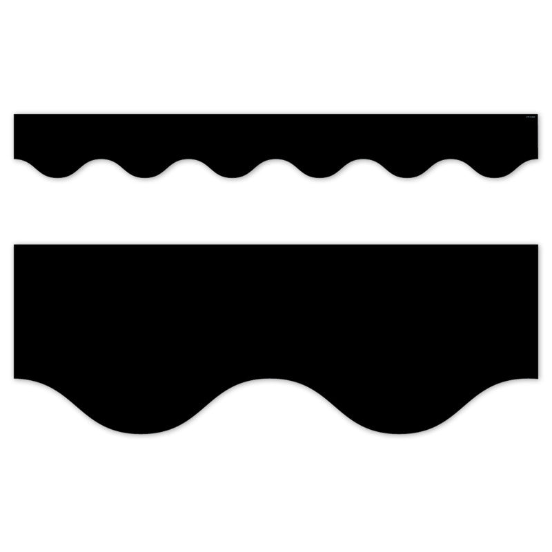 Core Decor Black Wavy Ez Border (Pack of 8)