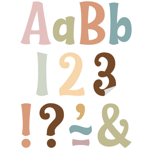 4In Wild Whimsy Adhesive Letters Calming Colors (Pack of 3)