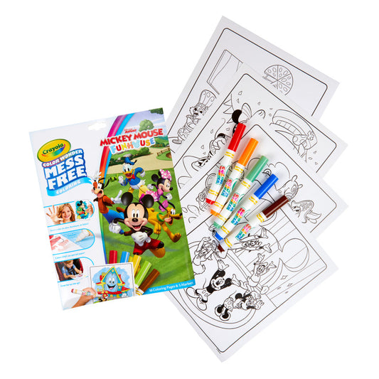 Mickey Coloring Pad & Markers Crayola Color Wonder (Pack of 6)