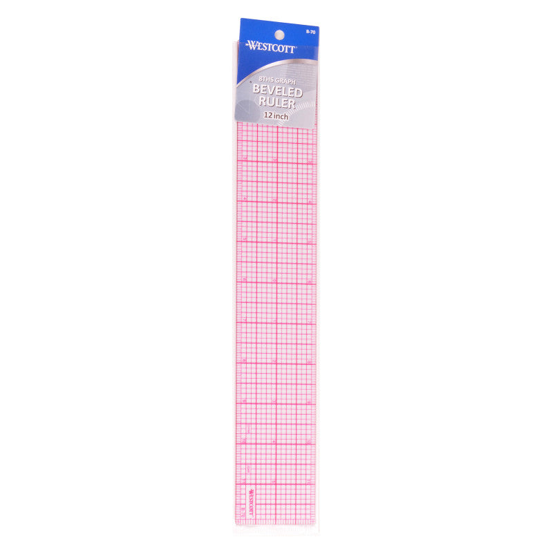 12In 8Ths Grid Ruler (Pack of 12)