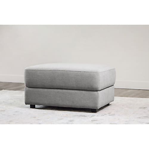 Abbyson Elizabeth Stain Resistant Fabric Ottoman - Light Gray - Home/Furniture/Living Room Furniture/Ottomans/ - Abbyson