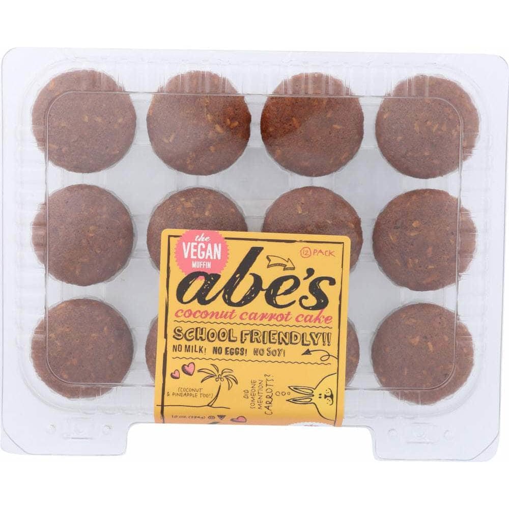 Abes Muffin Abe's Vegan Coconut Carrot Cake Muffins, 10 oz