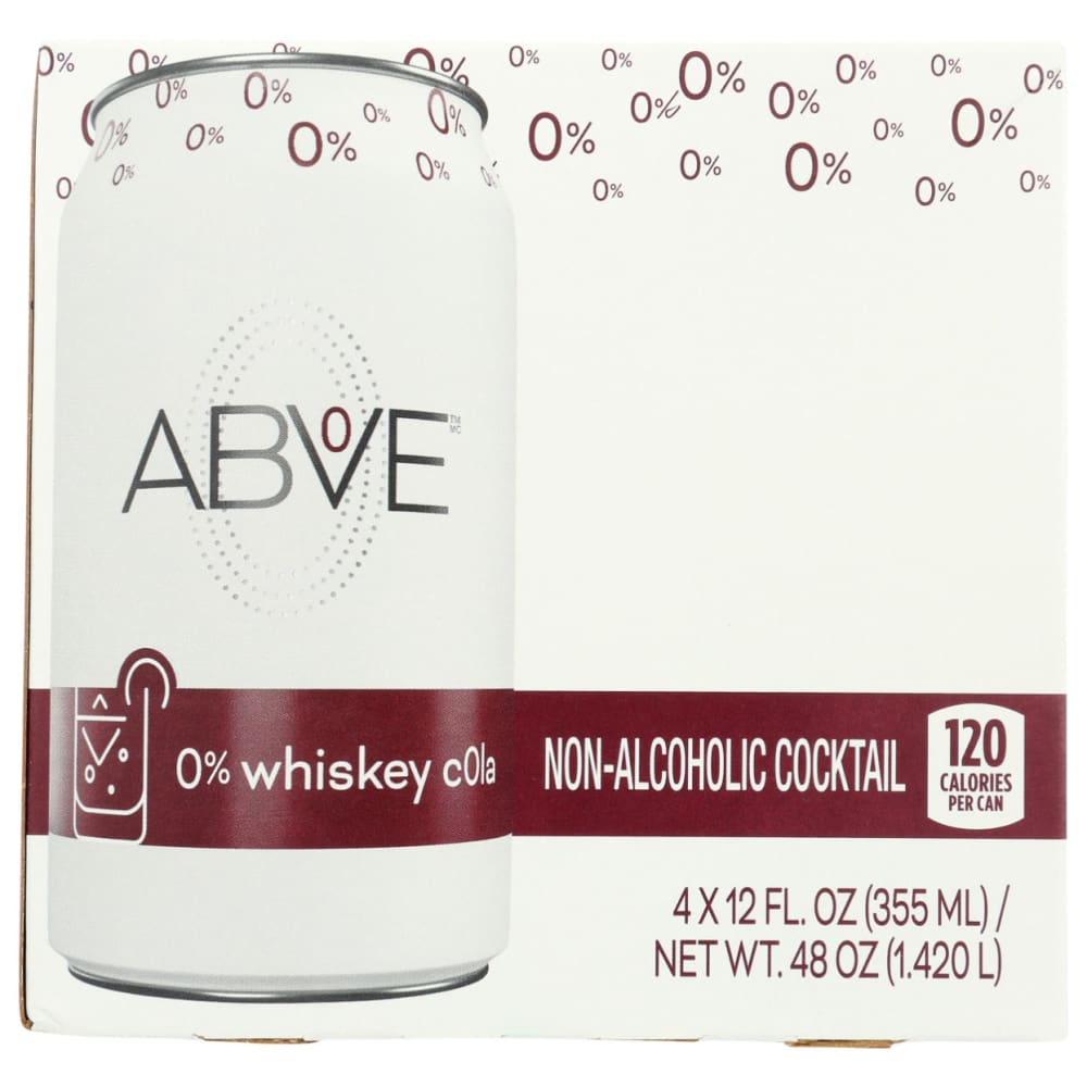 ABOVE: Whisky Cola Non Alcoholic Cocktails 4pk 48 fo (Pack of 3) - Grocery > Beverages > Drink Mixes > All Natural & Organic Cocktail Mixers