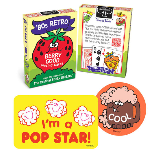 80S Retro Playing Cards & Stickers