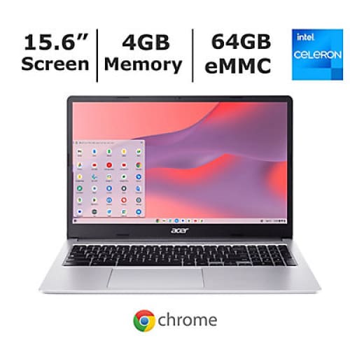 Acer Chromebook 315 CB315-4H-C8XU 15.6 FHD IPS Laptop Intel Celeron N4500 Processor 4GB Memory 64GB eMMC - Home/Office & School