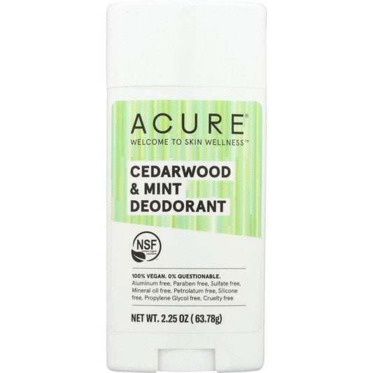 ACURE Acure Deodorant Cedarwood Mint, 2.25 Oz