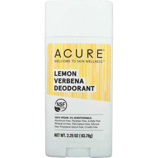 ACURE Acure Deodorant Lemon Verbena, 2.25 Oz