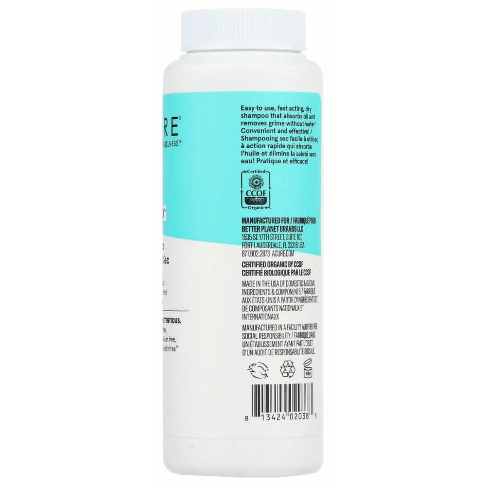 ACURE Acure Dry Shampoo Brunette To Dark Hair, 1.7 Oz