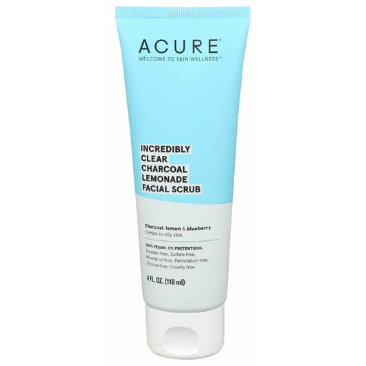 ACURE Acure Incredibly Clear Charcoal Lemonade Facial Scrub, 4 Fo