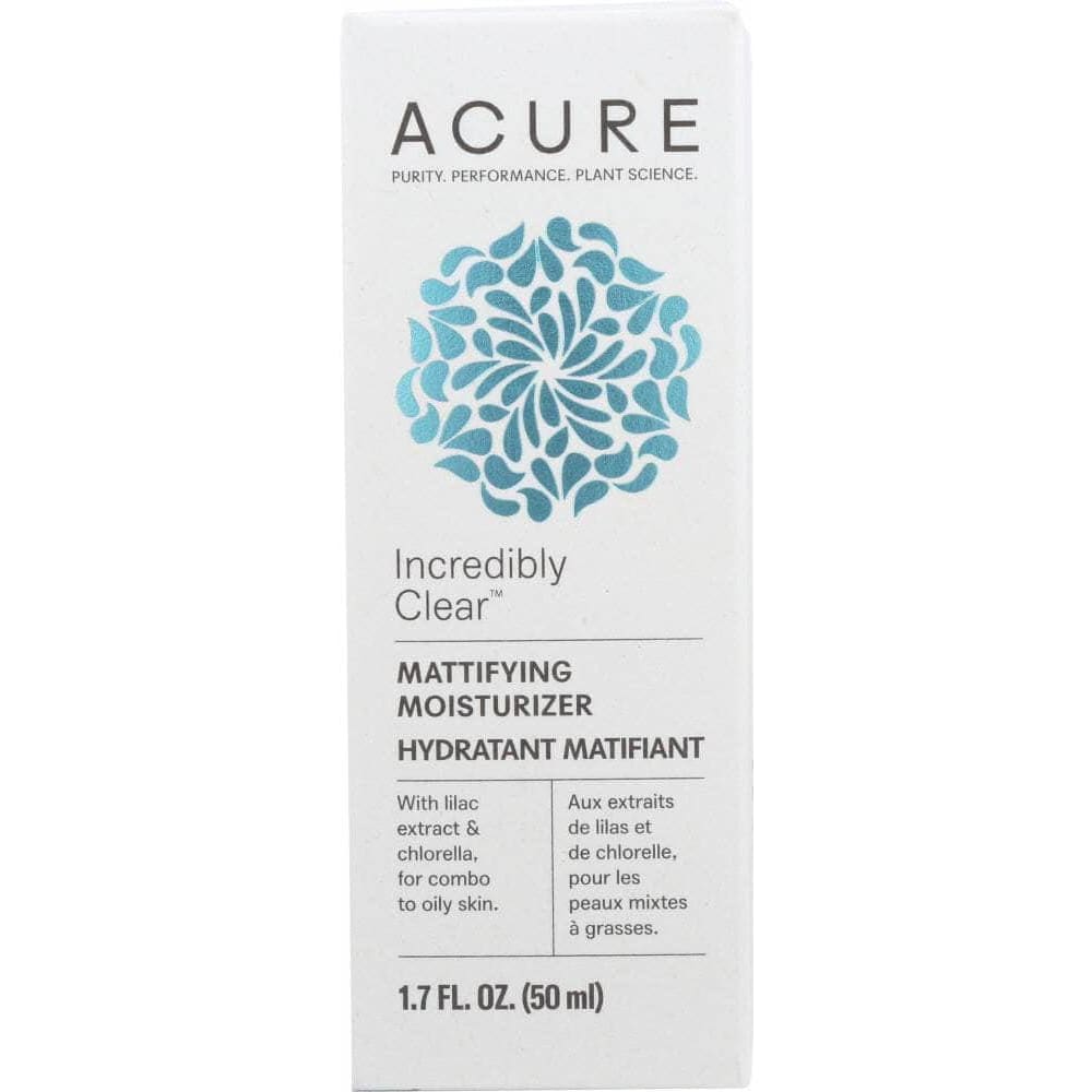 ACURE Acure Incredibly Clear Mattifying Moisturizer, 1.7 Fl Oz