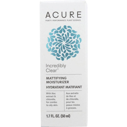 ACURE Acure Incredibly Clear Mattifying Moisturizer, 1.7 Fl Oz