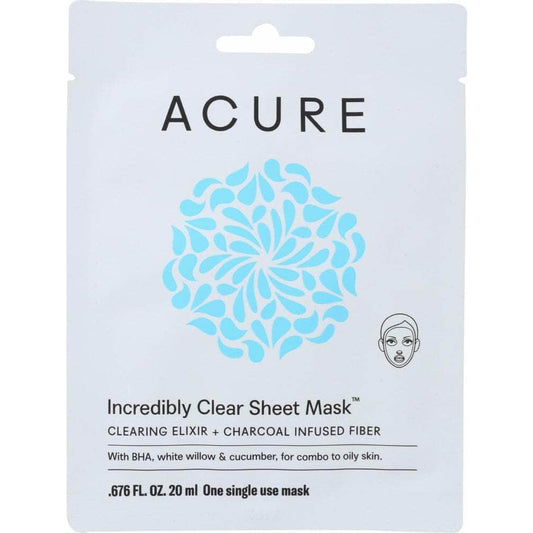Acure Acure Mask Incredibly Clear Sheet, 1 ea