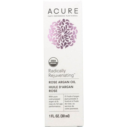 ACURE Acure Organic Radically Rejuvenating Rose Argan Oil, 1 Fl Oz