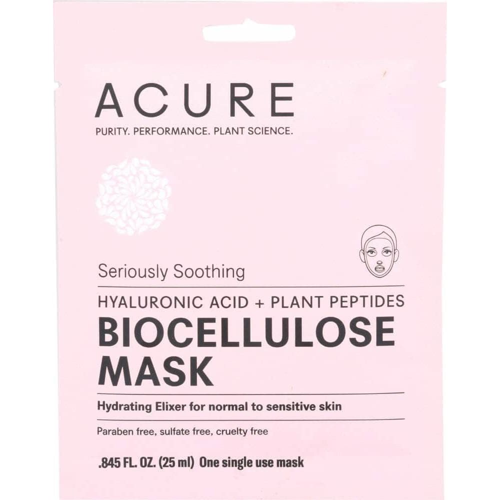 Acure Acure Seriously Soothing Biocellulose Facial Gel Mask, 1 ea