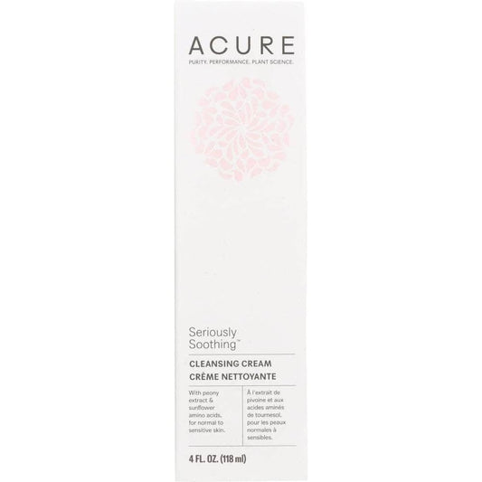 ACURE Acure Seriously Soothing Facial Cleansing Cream, 4 Fl Oz