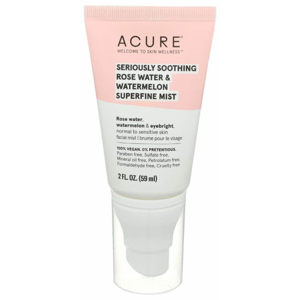 ACURE Acure Seriously Soothing Rose Water And Watermelon Superfine Mist, 2 Fo