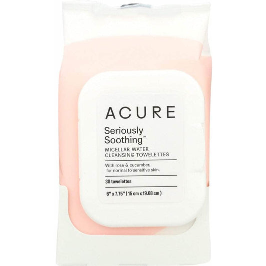 Acure Acure Soothing Micellar Water Cleansing Towelettes, 30 Towelletes
