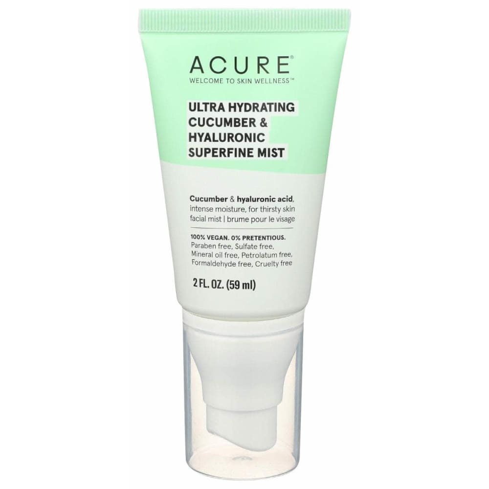 ACURE Acure Ultra Hydrating Cucumber And Hyaluronic Superfine Mist, 2 Fo