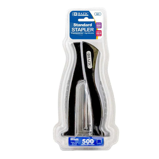 Standard Stapler with 500 Staples Stand-Up Full Strip (Pack of 6)