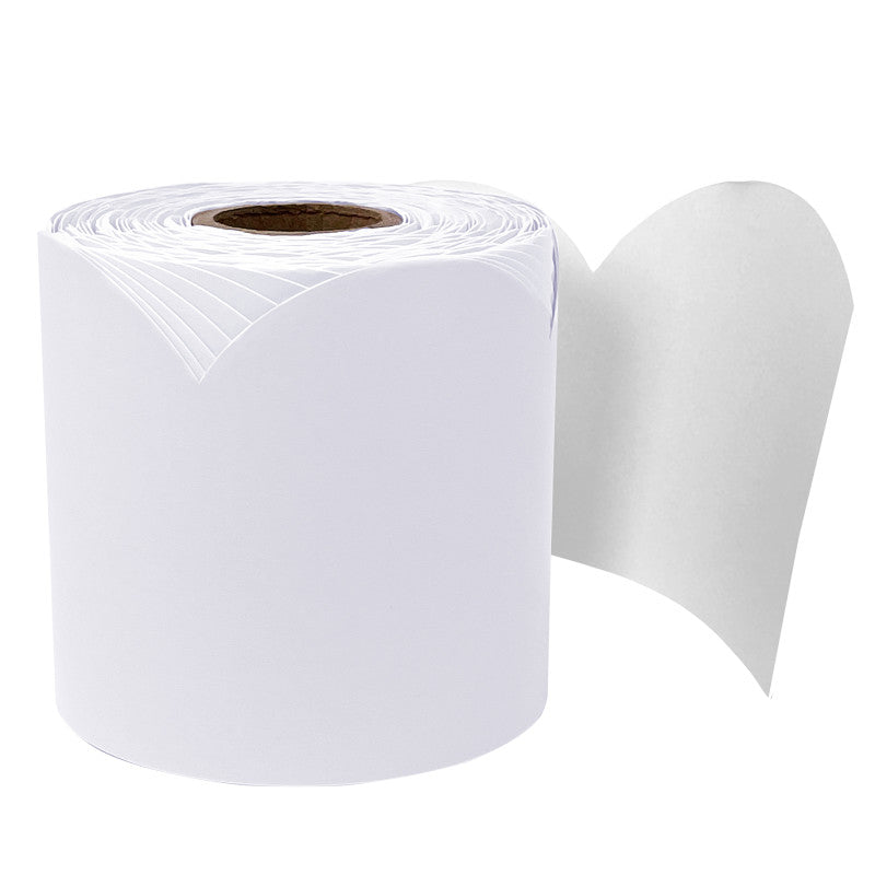 Whisper Gray Rolled Scalloped Bordr (Pack of 6)