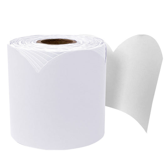 Whisper Gray Rolled Scalloped Bordr (Pack of 6)