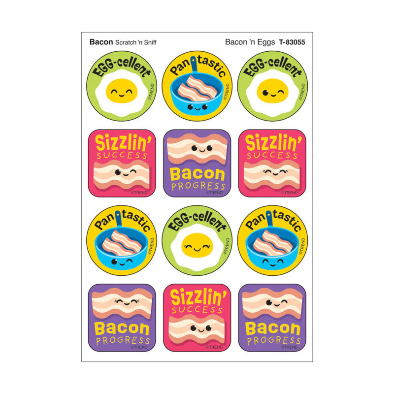 Stinky Stickers Bacon Scent Bacon N Eggs (Pack of 12)