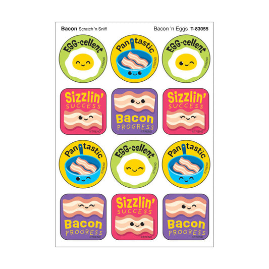 Stinky Stickers Bacon Scent Bacon N Eggs (Pack of 12)