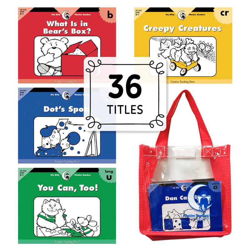 Itty Bitty Phonic Readers 36 with Case
