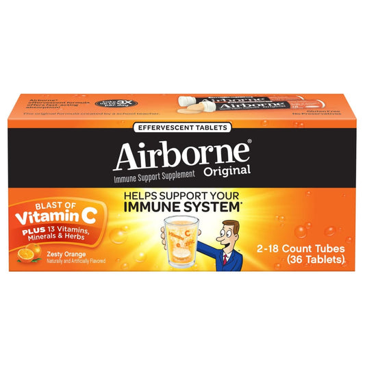 Airborne Immune Support Supplement Effervescent Tablets 2 pk./18 ct. - Airborne