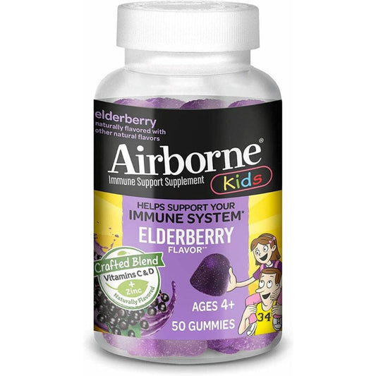 AIRBORNE AIRBORNE Kids Immune Elderberry, 50 un