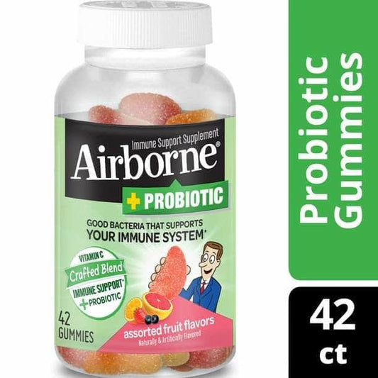 AIRBORNE AIRBORNE Plus Probiotic Gummies, 42 un