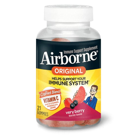 AIRBORNE AIRBORNE Very Berry Immune Support Gummies , 21 un